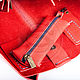 Womens leather handbag Julia red. Classic Bag. Russian leather Guild. My Livemaster. Фото №6
