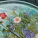 Сервировочный поднос с настоящими цветами из эпоксидной смолы. Подносы. Светлана БуСе resinart. Ярмарка Мастеров.  Фото №4