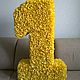Цифра из гофробумаги "Cолнечная". Объемные цифры и буквы. Алина (Funnyballoons). Интернет-магазин Ярмарка Мастеров.  Фото №2