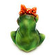 Ceramic figurine ' Frog with a bow'. Figurine. aboka. My Livemaster. Фото №6