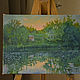 Oil painting 'Sunset'. Pictures. Natureartist. Online shopping on My Livemaster.  Фото №2