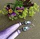 Order Tassels earrings 'Lilac spring fragrance'. Ludmila (Ludmila-biser) (Ludmila-biser). Livemaster. . Tassel earrings Фото №3