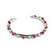 Silver bracelet with rubies and amazonites, chain bracelet. Bead bracelet. Irina Moro. Online shopping on My Livemaster.  Фото №2