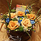 Order 'Flower arrangement' bouquet soap gift flowers. Edenicsoap - soap candles sachets. Livemaster. . Soap Фото №3