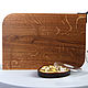 Cutting Board made from solid Oak and leather. Utensils. stolizmassiwa. My Livemaster. Фото №4
