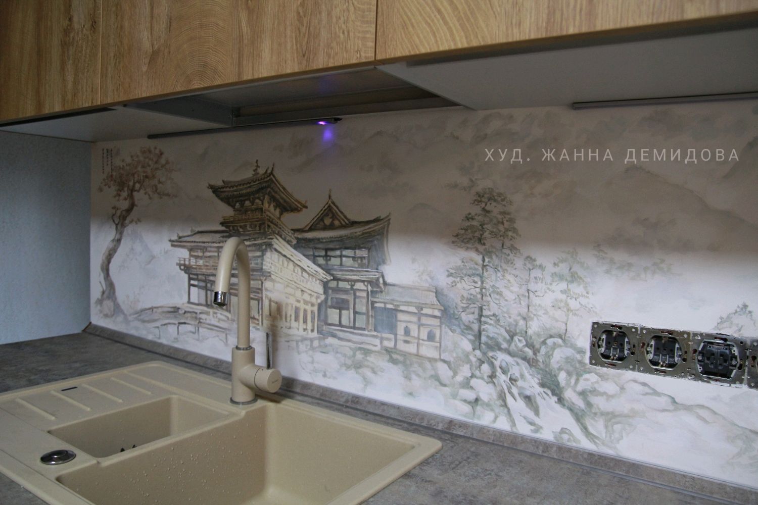 плитка в кухню в японском стиле