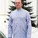 Blouse made of cotton 'Yaroslav'. People\\\'s shirts. 'Империя Льна'- семейная мастерская.. Online shopping on My Livemaster.  Фото №2