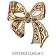 Винтаж: Винтажная брошь «Праздничный Бант/ Holiday Bow» от Kenneth Jay Lane. Броши винтажные. Vintage Lux LA. Ярмарка Мастеров.  Фото №6