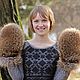 Raccoon fur mittens in brown. Mittens. Forestfox. Family Fur Atelier. Online shopping on My Livemaster.  Фото №2