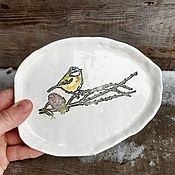 Посуда handmade. Livemaster - original item Colored porcelain saucer. Handmade.