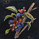 Paintings: still life berries on a branch watercolor pencil IRGA, Pictures, Moscow,  Фото №1