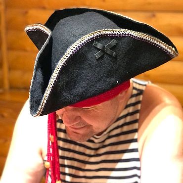 Шляпа пирата своими руками с пошаговой инструкцией