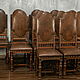 Винтаж: Комплект из 8 антикварных стульев. Мебель винтажная. Mydecorroom. Ярмарка Мастеров.  Фото №4