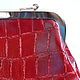 Bag with clasp: Red leather crocodile bag. Clasp Bag. Inessa Tche. Online shopping on My Livemaster.  Фото №2