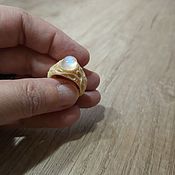 Украшения handmade. Livemaster - original item Ring with moonstone. Handmade.