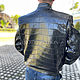 Order Men's Crocodile Leather Jacket. exotiqpython. Livemaster. . Mens outerwear Фото №3