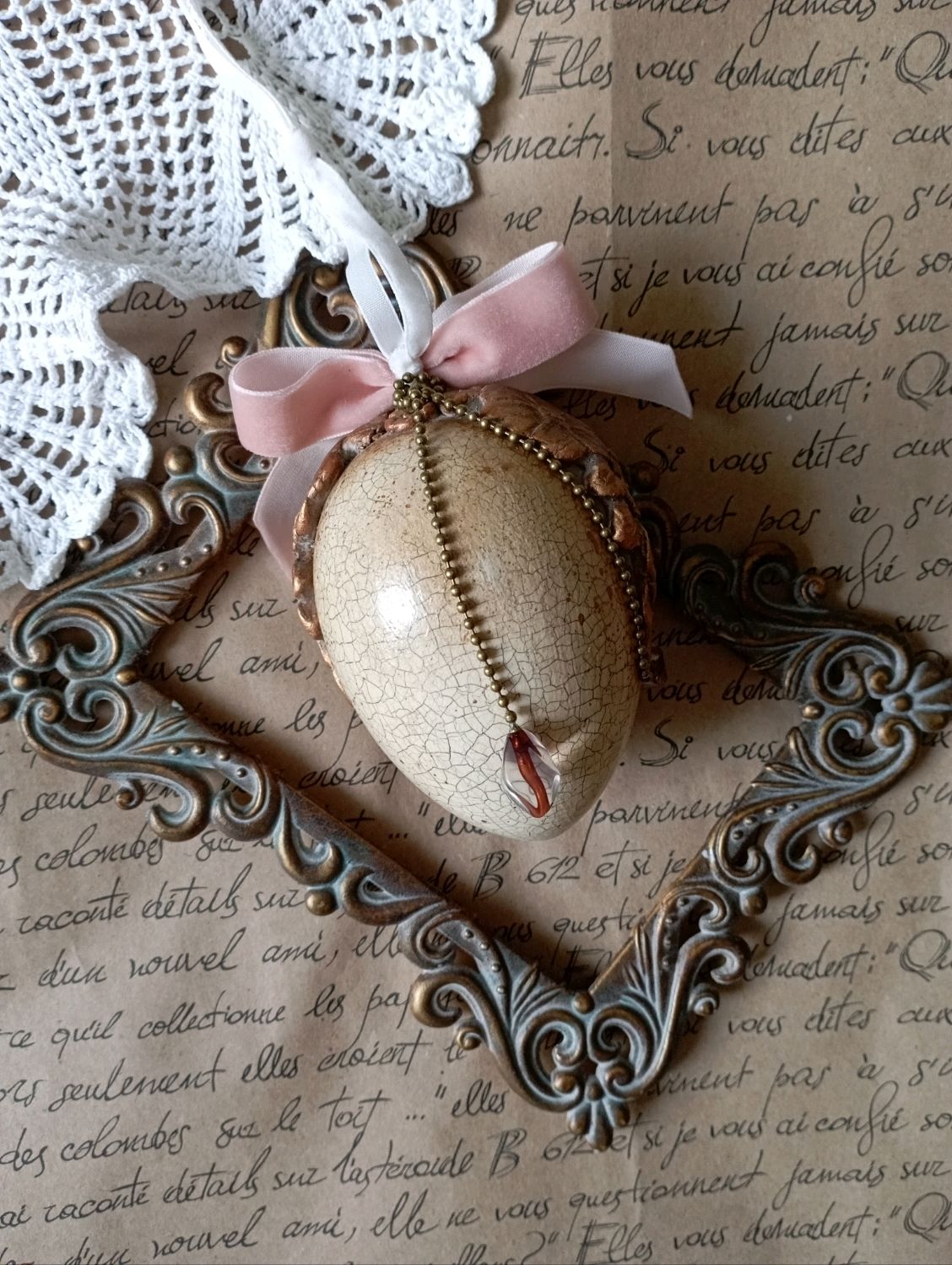 Пасха.Интерьерное яйцо купить в интернет-магазине Ярмарка Мастеров по ...