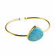 Turquoise bracelet, gold bracelet made of natural turquoise. Bead bracelet. Irina Moro. Online shopping on My Livemaster.  Фото №2