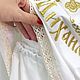 Крестильный именной набор для мальчика "Михаил" с вышивкой. Комплект для крещения. Золотошвейка. Ярмарка Мастеров.  Фото №5