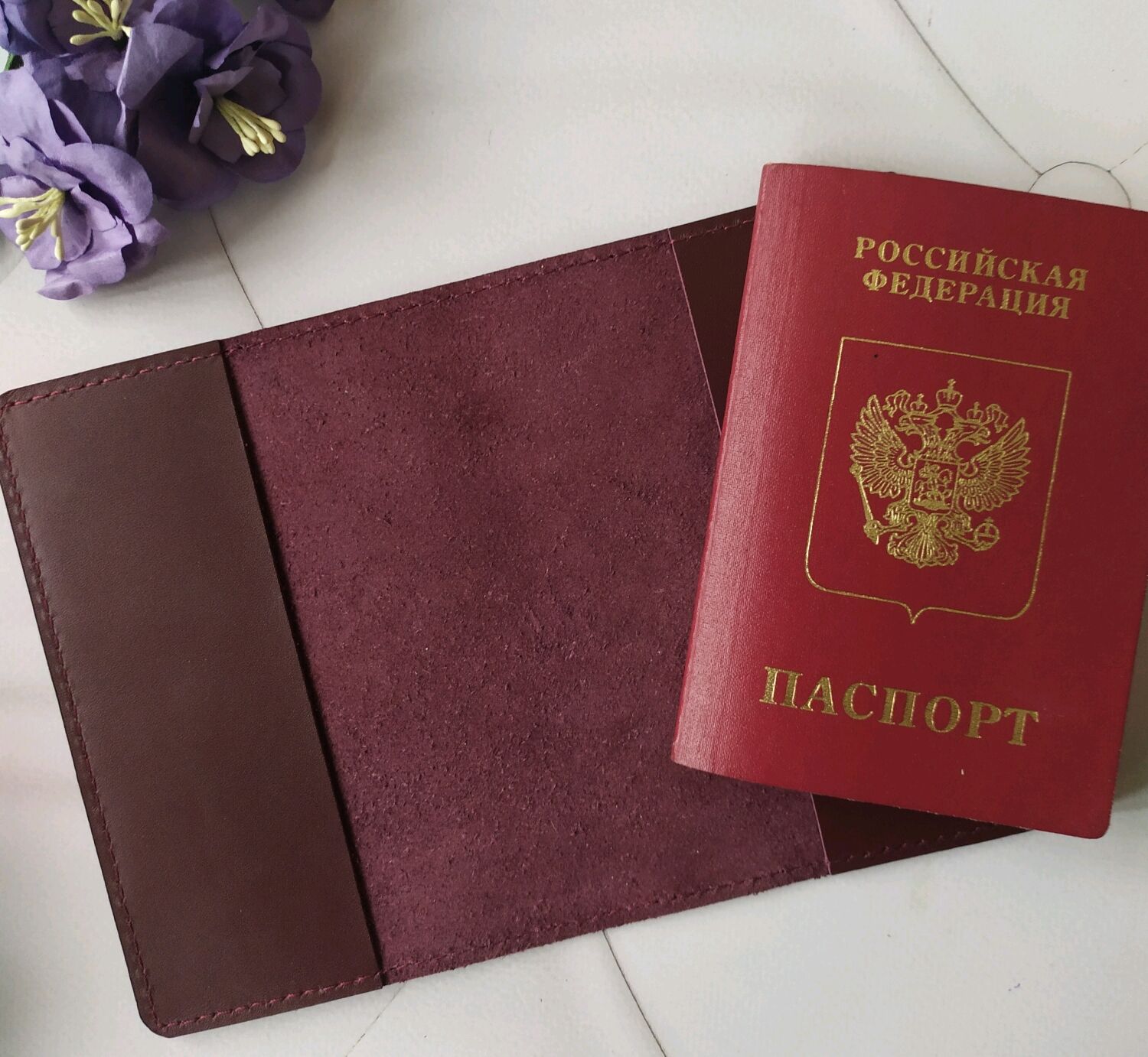 Обложка на паспорт кожа роспись женская красивая обложка паспорт купит ...