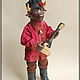 Interior doll ' bull With a balalaika'. Figurines in Russian style. Julia. Online shopping on My Livemaster.  Фото №2