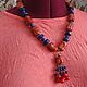 necklace 'ispahan' (coral, lapis lazuli, hematite). Necklace. Pani Kratova (panikratova). My Livemaster. Фото №5