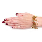 Украшения handmade. Livemaster - original item Golden set bracelet 