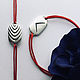 Kenaz Bracelet on a red thread, silver, Bracelet thread, Moscow,  Фото №1