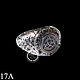Кольцо "Тор" малый из серебра с драгоценными камнями, Кольца, Санкт-Петербург,  Фото №1