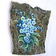 Forget-me-nots Magnet from stone Painted stone. Magnets. Souvenirs from a stone (yashmamagnit). My Livemaster. Фото №5