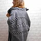 Жилет из шерсти женский вязаный серый 48-52 размер. Жилеты. AccessoriesWool мягко и комфортно. Ярмарка Мастеров.  Фото №9