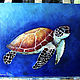 Order Oil painting 35h40 cm turtle. Viktorianka. Livemaster. . Pictures Фото №3