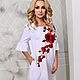 Белое платье, платье до колена. Платья. Дизайнерские платья Valensia Atelier. Ярмарка Мастеров.  Фото №4