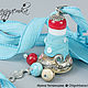 Маяк - кулон голубой колокольчик лэмпворк lampwork. Подвеска. Чигвинцева Ирина Lampwork (Branzuletka). Интернет-магазин Ярмарка Мастеров.  Фото №2