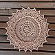  Рельефная салфетка "Алиса", 33см. Декоративные салфетки. Ольга Серова -knittingolgann (serovaolga2009). Ярмарка Мастеров.  Фото №6