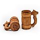 Wooden mug with carved handle 'lion' 0,7 l. Beer mug. Mugs and cups. SiberianBirchBark (lukoshko70). My Livemaster. Фото №6