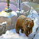 The bear and the Fontanka Postcard or a Reproduction of the painting. Pictures. KapustinaArt. Online shopping on My Livemaster.  Фото №2