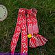 Lada belt white-red. Belts and ribbons. ЛЕЙЛИКА - пояса и очелья для всей семьи. Online shopping on My Livemaster.  Фото №2