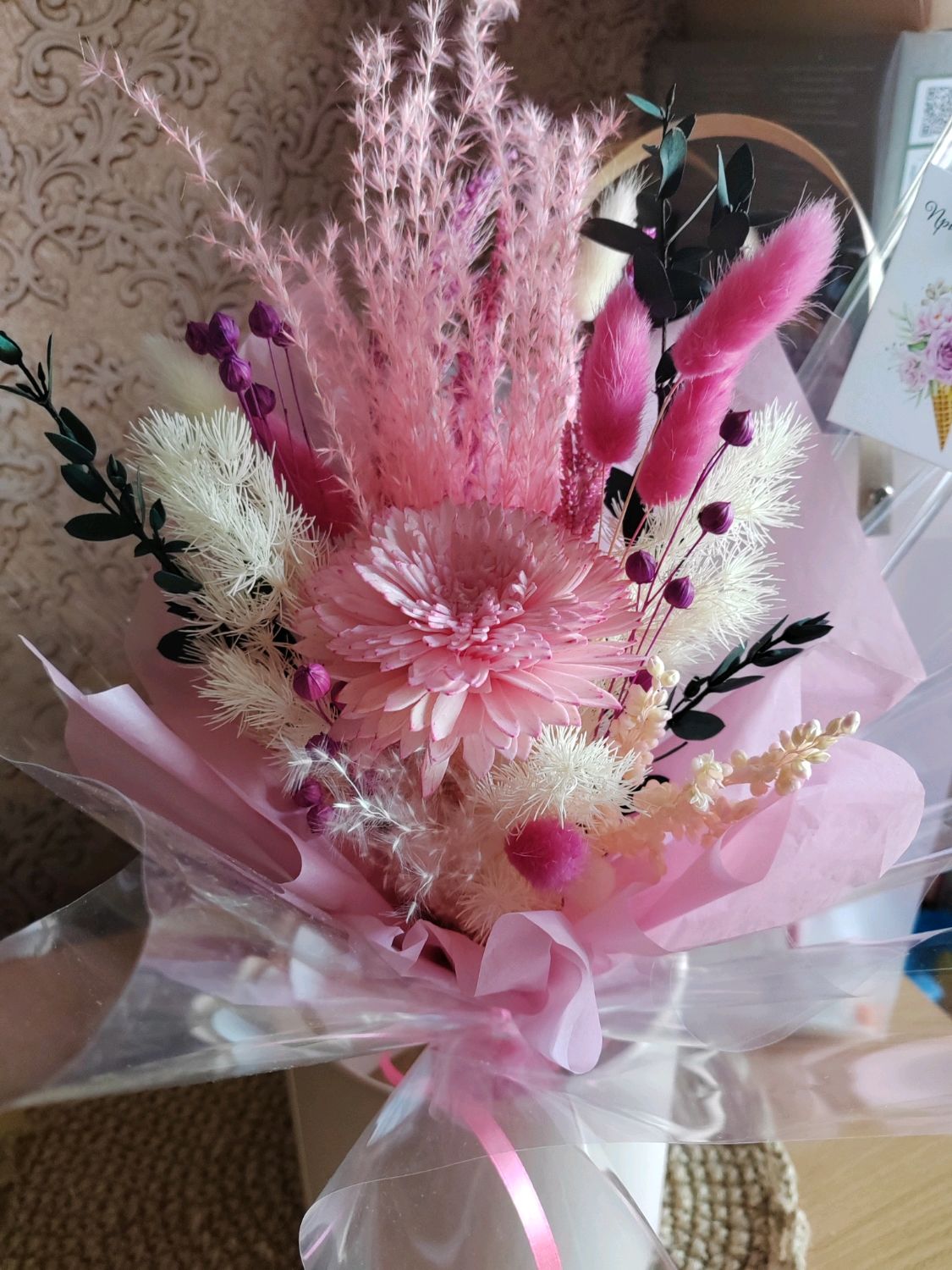 Букет из сухоцветов в интернет-магазине Ярмарка Мастеров по цене 1500 ...