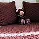 Плед & подушки вязаные,комплект "Классика". Пледы. AILA'S CASKET. Ярмарка Мастеров.  Фото №5