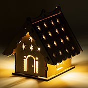 Сувениры и подарки handmade. Livemaster - original item The house is a New Year`s lamp.. Handmade.
