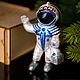 Christmas tree toy Christmas porcelain Christmas tree toy Cosmonaut, Christmas decorations, Moscow,  Фото №1