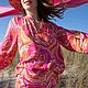 Ткань хлопок Италия батист с ярким рисунком Kenzo, яркий батист. Ткани. Capri Tkani ✿ Итальянские ткани. Ярмарка Мастеров.  Фото №5