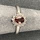 Кольцо с оранжевым цирконом 0,51 ct. Кольца. AMG. Ярмарка Мастеров.  Фото №4