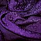 Scarf stole women's dark purple jacquard leopard print, Wraps, Tver,  Фото №1