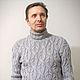 Men's knitted sweater, Mens sweaters, Ivanovo,  Фото №1