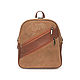  Women's Leather Light Brown Backpack Bag Mod. CP27-452, Backpacks, St. Petersburg,  Фото №1