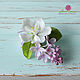 Brooch with lilac and Apple tree ' Spring breath'. Brooches. Irina Luzanova. Online shopping on My Livemaster.  Фото №2