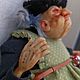 Ведьма кукла в смешанной технике: текстильная и полимерная  глина. Будуарная кукла. Bondberry. Ярмарка Мастеров.  Фото №6