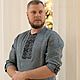 Сорочка Одолень и Папоротник. Народные рубахи. Семейная  Мастерская  Ястребовых. Интернет-магазин Ярмарка Мастеров.  Фото №2